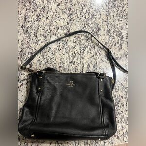 Kate Spade Black Leather Shoulder/Crossbody Bag